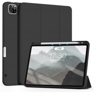 NAERYUT-Coque Pour Ipad Pro 11 Avec Porte-Stylo 2022/2021/2020,Prend En Charge La Recharge Du Pencil 2,Smart Folio Stand Housse Pour Ipad Pro 11 Pouces,Auto Sleep/Wake,Noir - Neuf