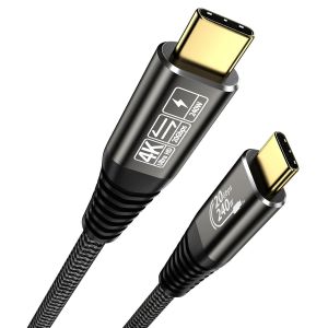 Senior-Cable Usb C Vers Usb C 2M,Usb C 3.2 Gen 2&times;2 Cable 20Gbps,240W 4K@60Hz Usb C Cabel Compatible Avec Iphone15/Pro/Pro ,2023 Macbook Pro M2,Galaxy Samsung S24/S24 Ultra/S23,Google Pixel[L1802] - Neuf