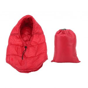 Bonnet D'hiver En Duvet De Canard Et Nylon Rouge Avec Cordon De Serrage, Coupe-Vent Et Chaud Pour L'exterieur, Pour Femmes Et Hommes - Neuf