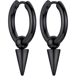 Eryi-Boucle D'oreille Pendantes Homme En Acier/Plaqué Or Punk Style Drop Earrings - Neuf