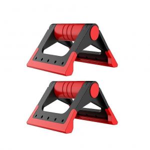 1 Paire De Support De Pompe Pliable À Usage Domestique Fitness Pompes Support De Pompe Appareil De Fitness (Rouge) - Neuf