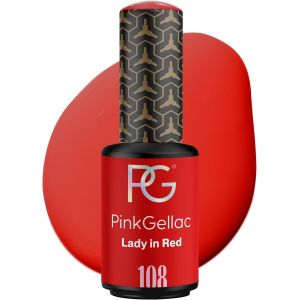 Maa-Vernis Semi Permanent Uv - 108 Lady In Red 8 Ml - Vernis Gel Uv Semi Permanent Rouge Pour 14 Jours - Gel Polish Facile À Utiliser De Qualité Salon - Facile À Enlever - Neuf