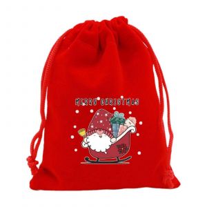 RBCKVXZ Rouge de No&euml;l de Flanelle Sacs &agrave; Cordon de serrage, 8 x 6 Pouces, Compatible avec les F&ecirc;tes et de Cadeaux d'Emballage de Bonbons, R&eacute;utilisable Traiter des Sacs pour les Faveurs de Partie de - Neuf