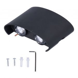 Hjlian Applique Murale Led 4 W Etanche Ip65, Lumiere Blanche Chaude, Eclairage Decoratif D'interieur Et D'exterieur - Neuf
