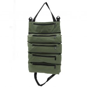 Sac de rangement pour outils, portable, multifonctionnel, lisse, en metal, fermeture eclair, grande capacite, pour cles, pinces, clous, vert - Neuf