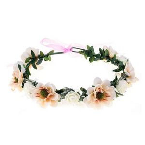 Bandeau Couronne De Fée Couleur Champagne, Bandeau Réglable, Ceinture Et Couronne, Guirlande, Bandeau De Mariage Pour Enfants Et Filles - Neuf