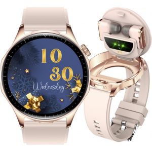 Montre Intelligente Pour Homme Et Femme, &Eacute;couteurs Bluetooth Int&eacute;gr&eacute;s, Grand &Eacute;cran Amoled De 3,6 Cm, Montre De Sport Compatible Ios Et Android, Traqueur D'Activit&eacute; Avec Moniteur De Fr&eacute;quence - Neuf