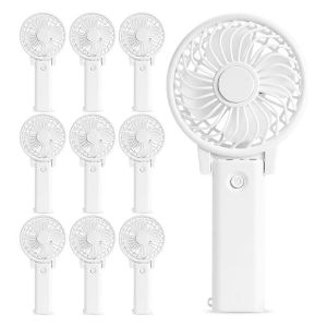 10PCS Portable Portable Fan Mariage Fan Personnel Fan Petit &Eacute;ventail &agrave; Main - Neuf