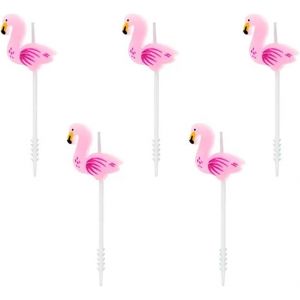 ERYI-5 Bougies Flamant Rose - Neuf