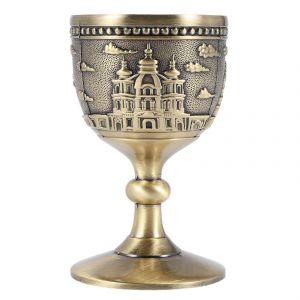 Coupe &Agrave; Vin Classique En M&eacute;tal,Petit Gobelet Fait &Agrave; La Main,Verre &Agrave; Vin En Cuivre,Motif Sculpt&eacute; - Neuf