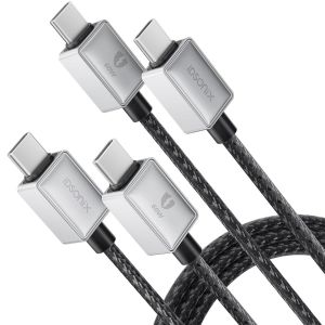 C&acirc;ble Usb C Vers Usb C, C&acirc;ble Rapide 60 W 2M 2Pack Pd C&acirc;ble Donn&eacute;es T&eacute;l&eacute;phone Portable Type C Pour Macbook Pro/Air Ipad Mini Surface Samsung S23/S22/S21/S10/S9/S8 Huawei P40/P30/P20 Xiaomi Etc - Neuf