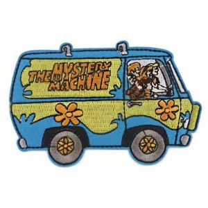Patch De La Mystery Machine, Bleu Et Vert 10x6cm - Écusson Thermocollant - Neuf