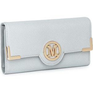 CAUC-Portefeuille Porte Monnaie Femmes Longue Fermeture &Eacute;clair Poche pour T&eacute;l&eacute;phone Carte Simili Cuir avec M&eacute;tal Boucle - Neuf