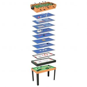 Table de jeu multiple 15 en 1 121x61x82 cm &Eacute;rable vidaXL vidaXL - Neuf