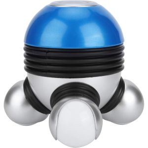 Masseur Corporel (Bleu) Mini Masseur Corporel Vibrant Portable À Faible Bruit Avec Lumière Led Pour La Tête, Le Cou, Les Jambes Et Les Douleurs - Neuf