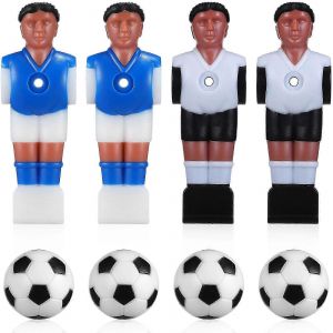 Lot de 4 figurines de rechange pour baby-foot, avec boules de baby-foot - Neuf