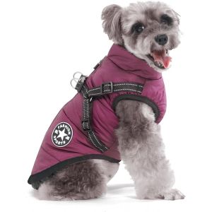 Winter Dog Coat With Harness,Waterproof Jacket For Small Medium Large Dogs,Reflective Strips Design,Machine Washable.[P8] - Neuf