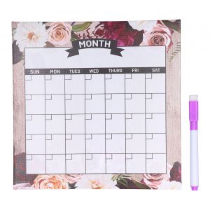 Hjlian Calendrier Mural Effacable A Sec En Mdf, Tableau D'affichage Reutilisable Pour Chambres, Restaurants, Bureaux, Ecoles - Neuf