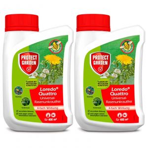 Lot 2 X Herbicide Protect Garden Désherbant Pelouse Gazon Jardin Mauvaise Herbe 800ml - - Neuf