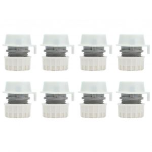 8pcs Serrure Type Robinet Connecteur Rapide G1 / 2 Tuyau Robinet Couplage Adaptateur Raccords Pour Machine &Agrave; Laver - Neuf