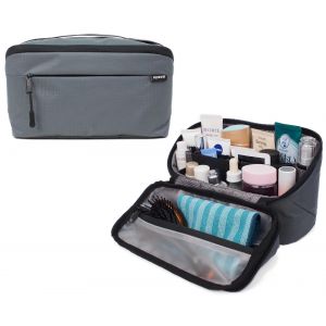 Hommes Sac de Voyage Toilette Imperm&eacute;able Gris Compact de Taille de Voyage Multi-Compartiment - Neuf