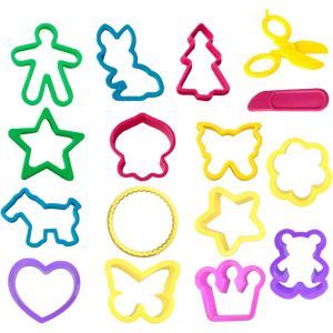 Lot de 16 accessoires de p&acirc;te &agrave; modeler pour enfantsaccessoires de p&acirc;te &agrave; modeleraccessoires de p&acirc;te &agrave; modelerjouets de cuisinejouets &eacute;ducatifs pour gar&ccedil;ons et fillesavec ciseaux en - Neuf