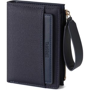 Portefeuille Femme Cuir, Porte Monnaie Femme Petit Portefeuilles Et Porte-Cartes Avec Fermeture Éclair Poche À Monnaie, Vert - Neuf