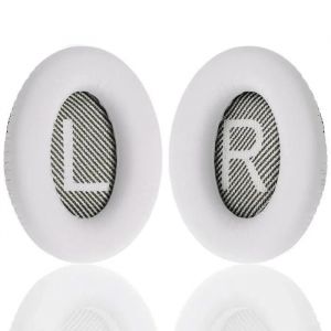 Coussinets d'oreille Oreillettes de Remplacement pour Bose QuietComfort 35, QC35 II Casque Circum-aural Blanc - Neuf