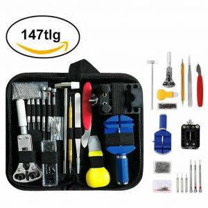Kit d'outils de r&eacute;paration de montres de 147 pi&egrave;ces avec ouvre-bo&icirc;tier et accessoires - Neuf