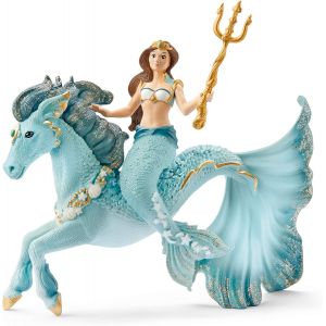 Sansh-70594 Sirène Eyela Sur Cheval De Mer, Dès 5 Ans, Bayala®® - Figurine, 15,1 X 7,9 X 17,8 Cm - Neuf