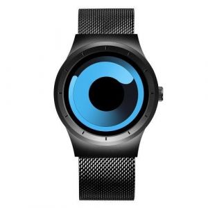 Montre Sport &Agrave; Quartz Pour Homme Avec Bracelet En Acier Inoxydable - Noir - Neuf