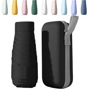 Mini Parapluie Pliant, Parapluie Anti Uv, Parapluie De Voyage, Parapluie De Poche Petit Parapluie Portable Compact Pour Hommes Et Femmes - Neuf