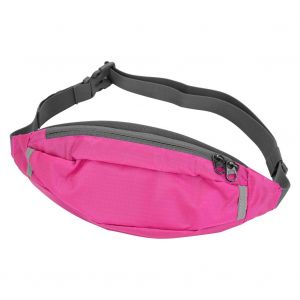 Ceinture De Course, Sac Banane De Sport Anti-Transpiration, Pochette Pour Randonnee, Fitness, Jogging (Rose Rouge) - Neuf