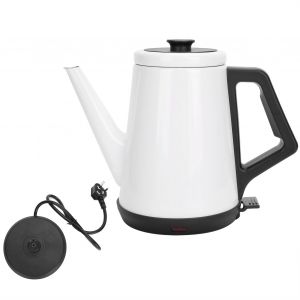 HJLIAN Bouilloire electrique d'hotel en acier inoxydable 304, arret automatique, prise AU 220 V, blanc - Neuf