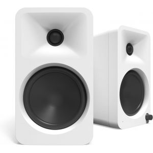 KYAOAYO-Ora4 140W Powered Reference Speakers With Bluetooth 5.0 And Usb-C Input | 4¿ Woofers | Bi-Amplified | Reference Quality Sound | Pair | White - Neuf