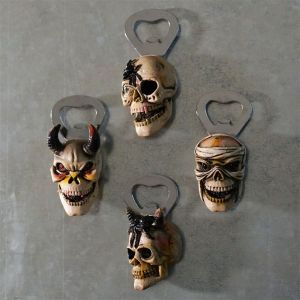 4pcs Ouvre-Bouteille, Tire-Bouchon, Halloween Squelette Ouvre-Bouteille, Un Aimant De R&eacute;frig&eacute;rateur, De La Bi&egrave;re Ouvre-Bouteille, Cr&eacute;atifs, Fournitures De Cuisine, Cadeau Aimant Ouvreur De Bouteille, Halloween D&eacute;coration De No&euml;l - Neuf