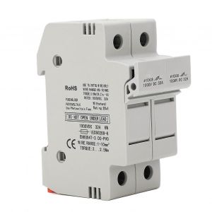 Porte-fusible Midget Housing 2 p&ocirc;les Protection contre les courts-circuits 32A 1000VDC PV System Rated - Neuf