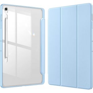 Coque Pour Samsung Galaxy Tab S10 Fe Plus (Tab S10 Fe+) 13.1 Pouces 2025-[Rangement De Stylet] Housse Transparente Claire Etui Avec Bord Antichoc,Bleu Ciel - Neuf