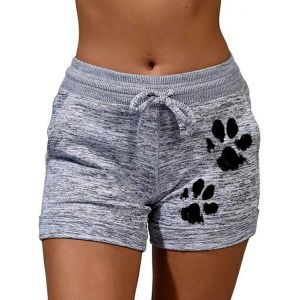 2024 Short D'été Pour Femme Taille Haute Vintage Flowers Pantalon Décontracté Pour Fille Adolescente Doux Et Respirant Couleur Unie Pantalon De Yoga Avec Poches Et Cordon De Serrage - Neuf