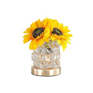 Lampe Tactile Sans Fil Tournesol Avec 3 Modes De Couleur Et Batterie Rechargeable - Neuf