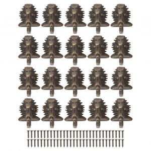 20pcs Bo&icirc;te &Agrave; Bijoux Mat&eacute;riel Pieds Alliage De Zinc Vintage Antique Cas Protecteur D'angle Pour Bo&icirc;te Antique - Neuf