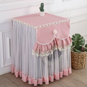 (rose) 60x60x85cm Housse anti-poussière pour machine à laver Housse de protection pour machine à laver Housse en tissu pour machine à laver Housse anti-poussière pour machine à laver - Neuf
