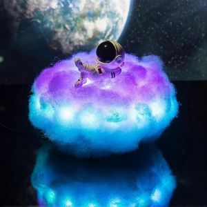 Led Nuages Color&eacute;s Lampe Astronaute Veilleuse Astronaute Veilleuse Pour Enfants Cadeau D'anniversaire - Neuf