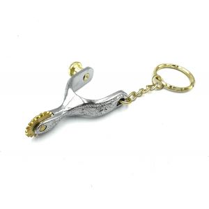 Kal-Porte-Clés Métallique Avec Pendentif Cheval Cavalier Poney - Neuf