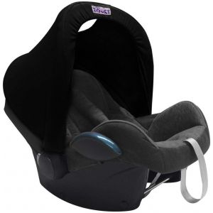 Cmjaagur-Hoody Auvent De Protection Solaire Pour Porte-Bébés Ou Poussettes (Design Black, Incl. Protection Uv 40+, Groupe D'âge 0+, Adapté À La Plupart Des Marques), Noir[M333] - Neuf
