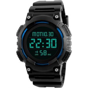 Eryi-Montre Bracelet Homme Digital Led Outdoor Sport Tactique Militaire Hommes Montres Etanche 50m Plastique Lunette Et Caoutchouc Bande Date Calendrier Double Temps Alarme Electronique Noir Montre - Neuf