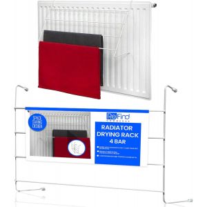 MDY-[2Pcs] Séchoir pour Radiateur. Étendoir à Linge et Vêtements pour Radiateur, Économie d'Espace et d'Énergie. Séchoir 4 Niveaux pour Lessive, Literie (50x14.5x34.5cm) - Neuf