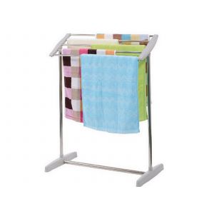 &Eacute;tendoir &agrave; linge d'int&eacute;rieur avec porte-serviettes 62 x 24 x 70 cm - Neuf