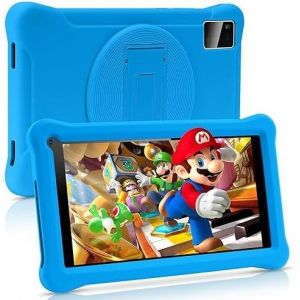 CHECARZHN--NO1-Tablette Enfants 7 Pouces Android 13 Tablette Avec Gms Certified,8¿3+5¿Gb Ram 64Gb Rom (Tf Card 128Gb),Applications Pré-Installé, Wifi Contrôle Parental Tablette Éducative Avec Kid-Proof Étu - Neuf