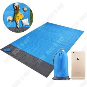 Td® Tapis De Pique-Nique Extérieur Poche Étanche Tapis De Plage Rangement Pliable Couverture De Plage Petit Volume Tapis De Camping - Neuf